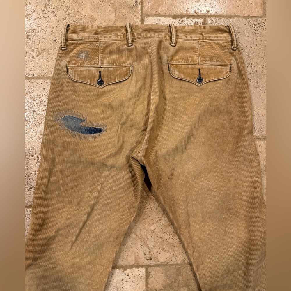 RRL Ralph Lauren Field Patchwork Corduroy Trouser Pants - Picture 7 of 13